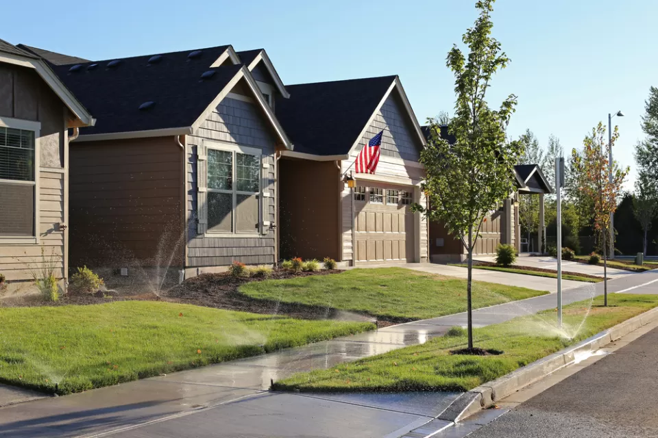 Suburban Sidewalk